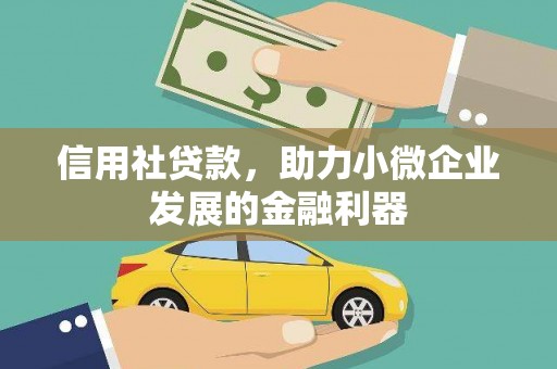 溧阳信用社贷款，助力小微企业发展的金融利器