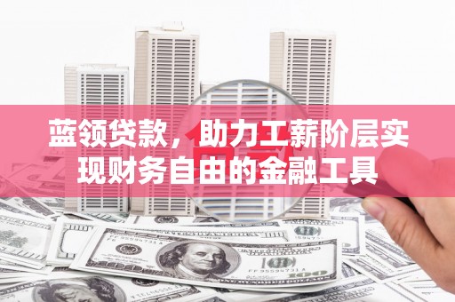 溧阳蓝领贷款，助力工薪阶层实现财务自由的金融工具
