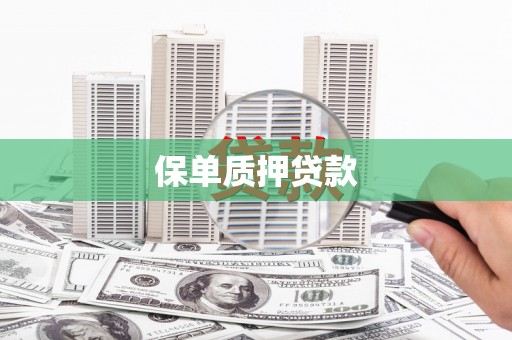 溧阳保单质押贷款
