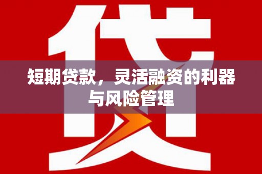 溧阳短期贷款，灵活融资的利器与风险管理